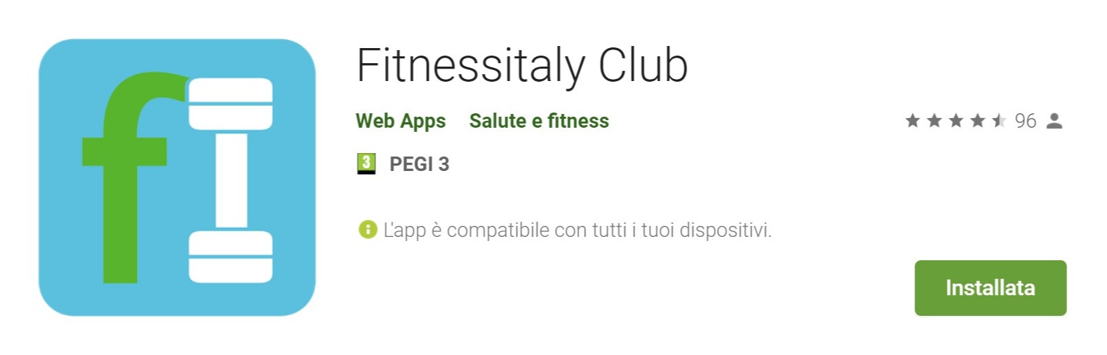 Screenshot of Fitnessitaly Club - App su Google Play Screenshot of Fitnessitaly Club - App su Google Play